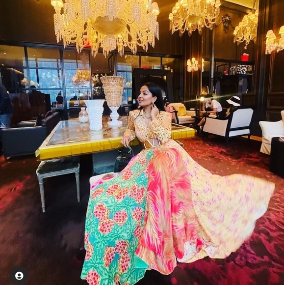 Farm Rio Mixed Print Chemise Maxidress - Picture 3 of 12